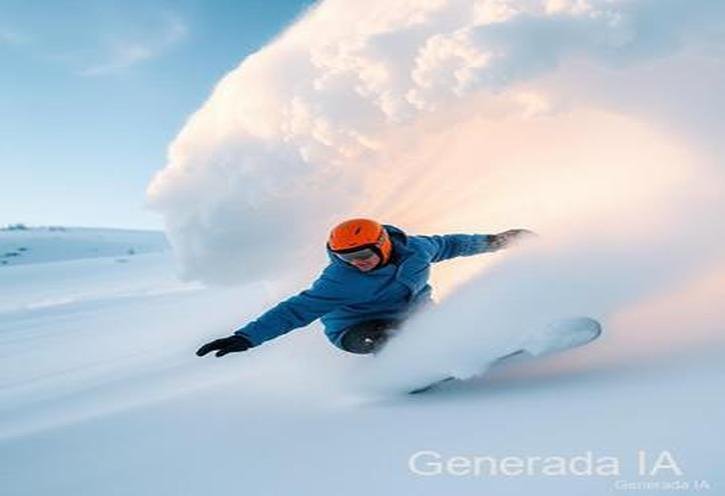 Esquí, montaña nieve y snowboard