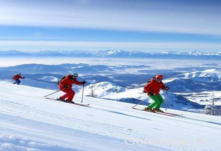 Esquí, montaña nieve y snowboard